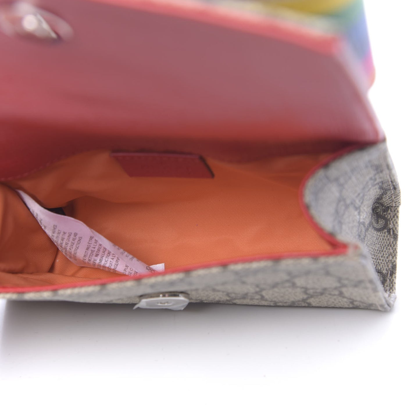 GG Supreme Monogram Childrens Rainbow Butterfly Belt Bag