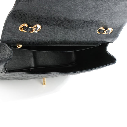 Chanel Caviar Quilted Jumbo Single Flap Black 6 of 8