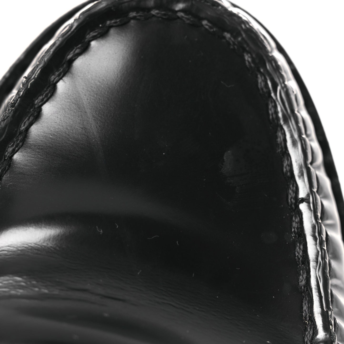 Glazed Calfskin Chunky Le Loafer Penny Slippers 39 Black