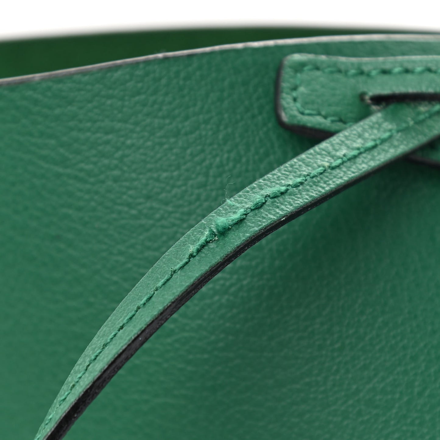 Calfskin Large Shopping Tote Emerald Green