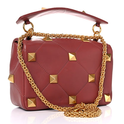 Valentino Garavani Nappa Medium Roman Stud Shoulder Bag Gingerbread 3 of 13