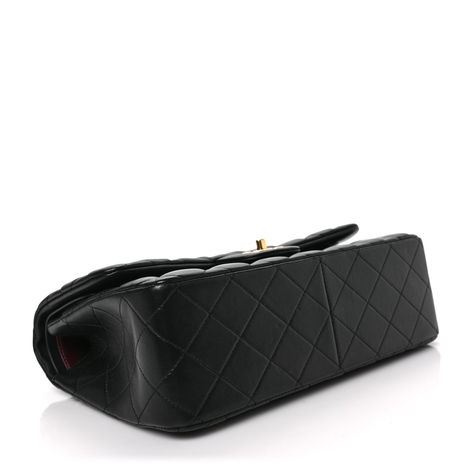 Chanel Lambskin Quilted Jumbo Double Flap Black 4 of 8