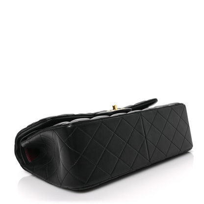 Chanel Lambskin Quilted Jumbo Double Flap Black 4 of 8