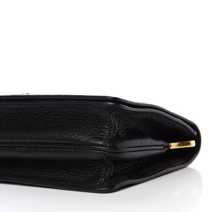 Prada Vitello Daino Double Strap Flap Crossbody Black 7 of 11