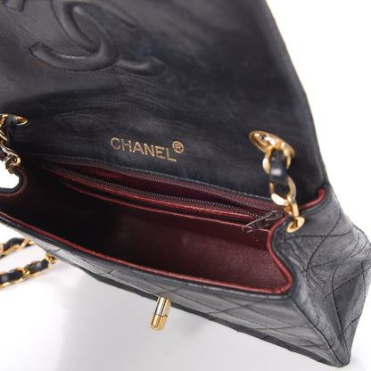 Chanel Lambskin Quilted Mini Square Flap Black 5 of 16
