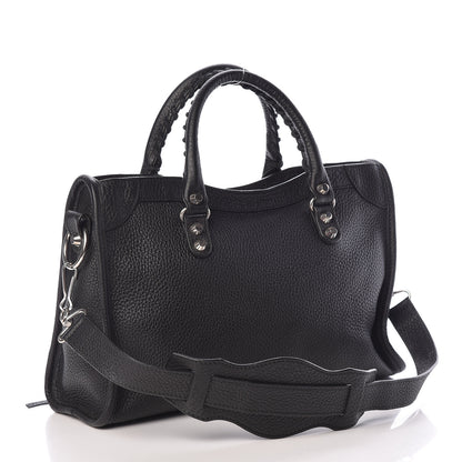 Balenciaga Vibrato Calfskin Classic Silver Hardware S City Black 4 of 14