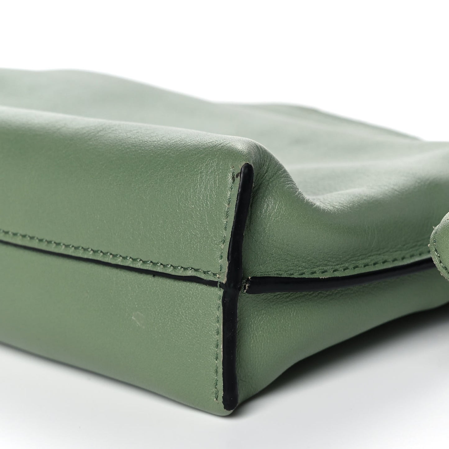 Calfskin Nano Flamenco Knot Clutch Rosemary