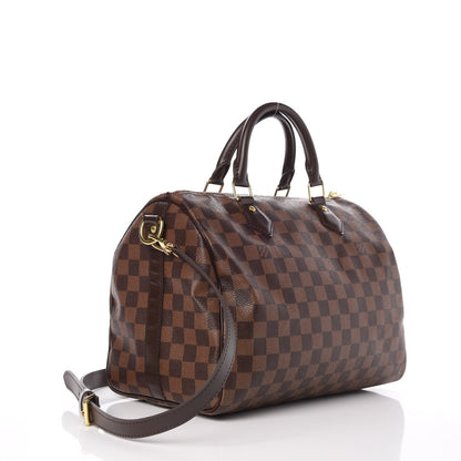 Louis Vuitton Damier Ebene Speedy Bandouliere 30 3 of 10