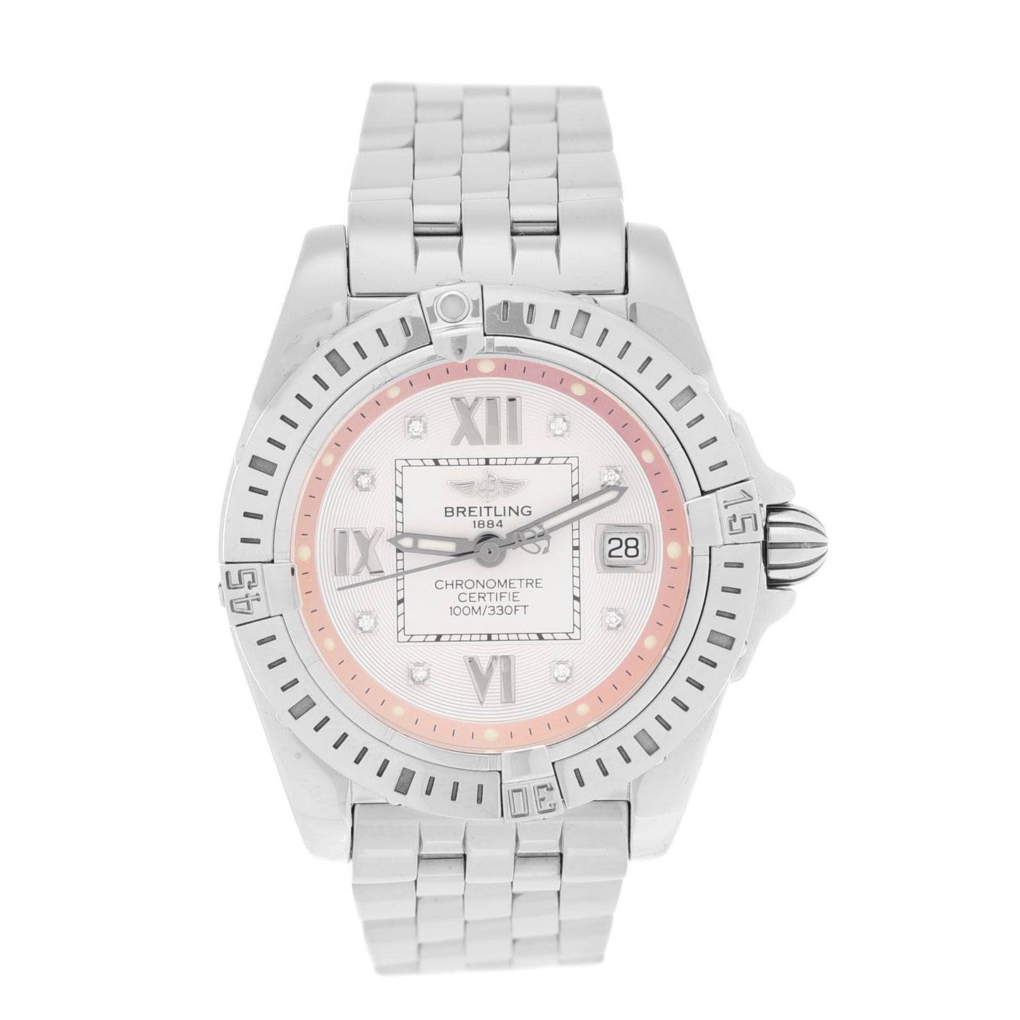 Stainless Steel Diamond 32mm Lady Cockpit Quartz Watch A71356