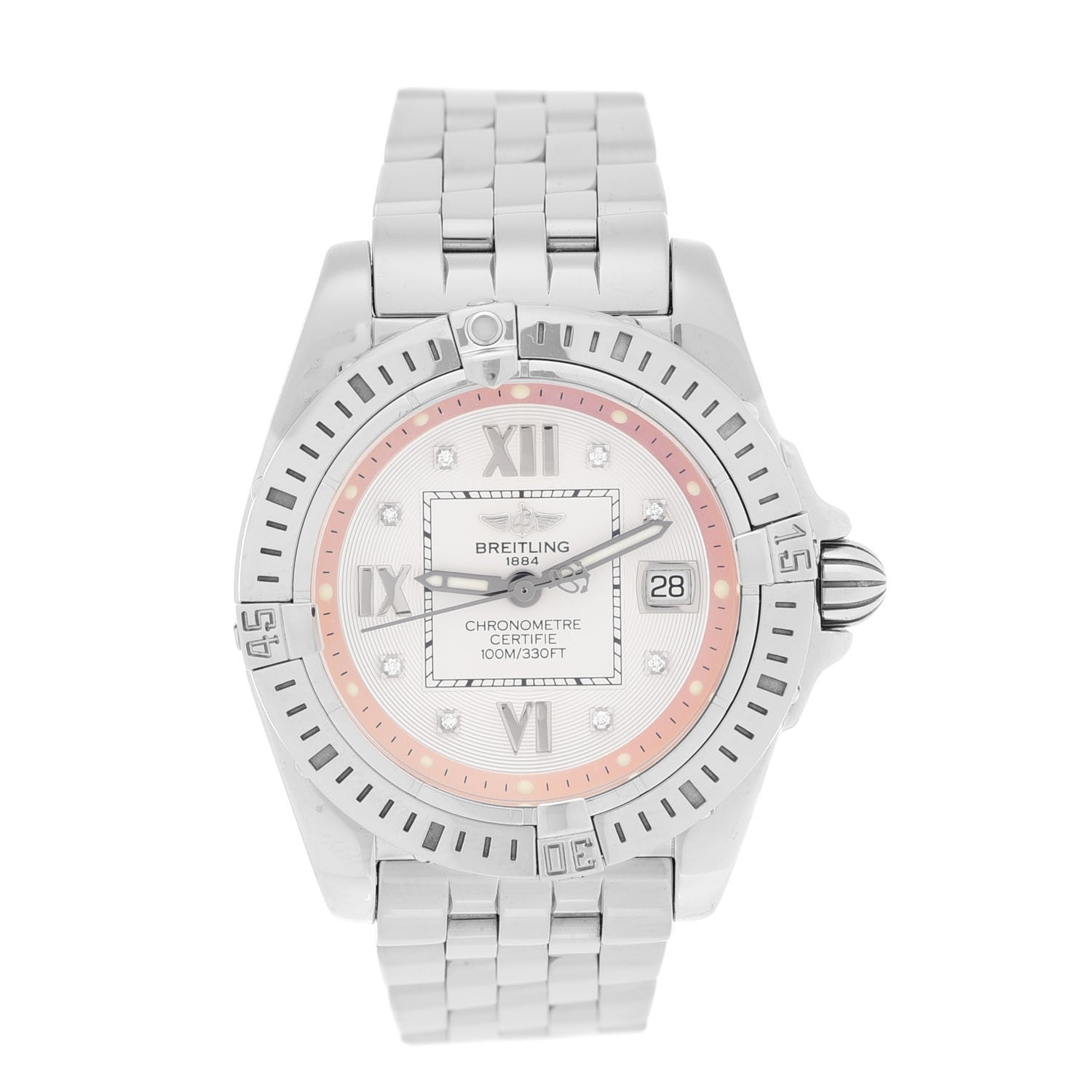 Breitling Stainless Steel Diamond 32mm Lady Cockpit Quartz Watch A71356 1 of 5