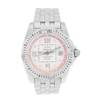 Breitling Stainless Steel Diamond 32mm Lady Cockpit Quartz Watch A71356 1 of 5
