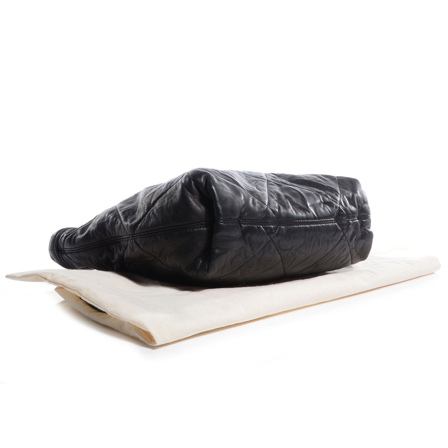Lambskin Quilted Amalia Mini Cabas Black