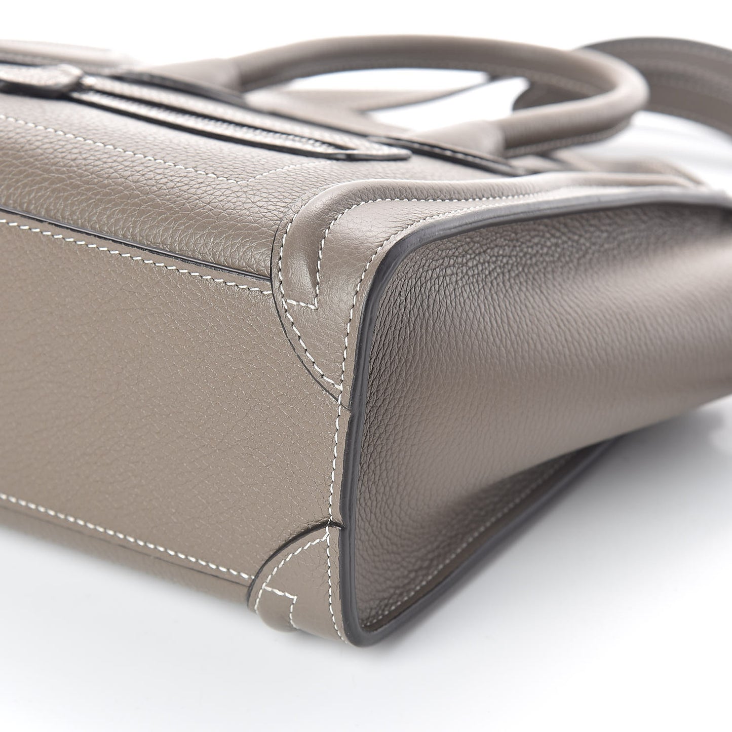 Drummed Calfskin Nano Luggage Souris