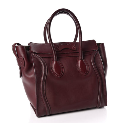 Celine Palmelato Micro Luggage Red Wood 3 of 11