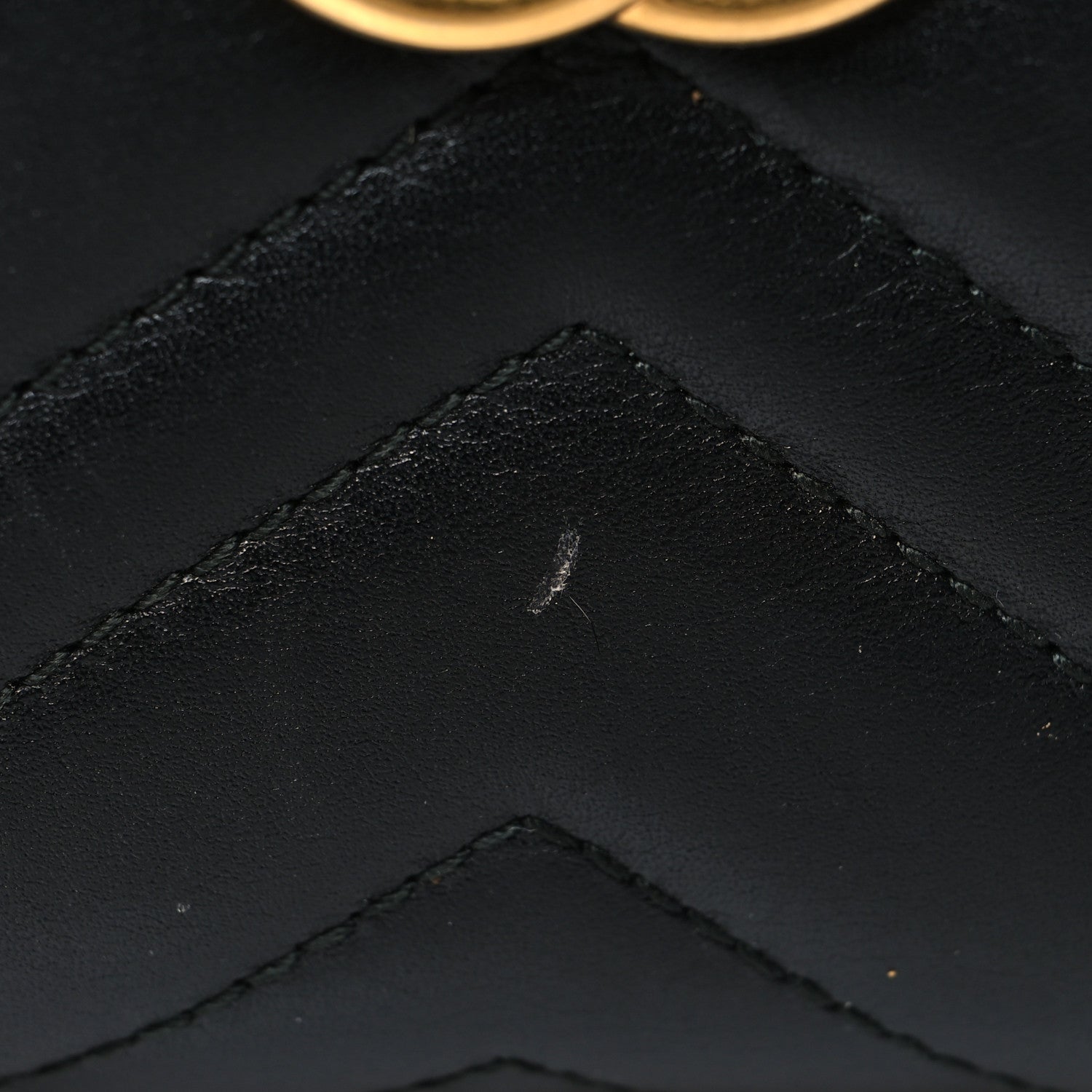 Gucci Calfskin Matelasse GG Marmont Zip Around Wallet Black 11 of 11