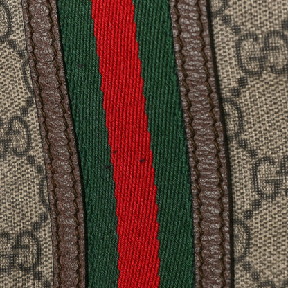 Gucci Soft GG Supreme Monogram Web Large Duffle Bag Beige New Acero Crop 20 of 30