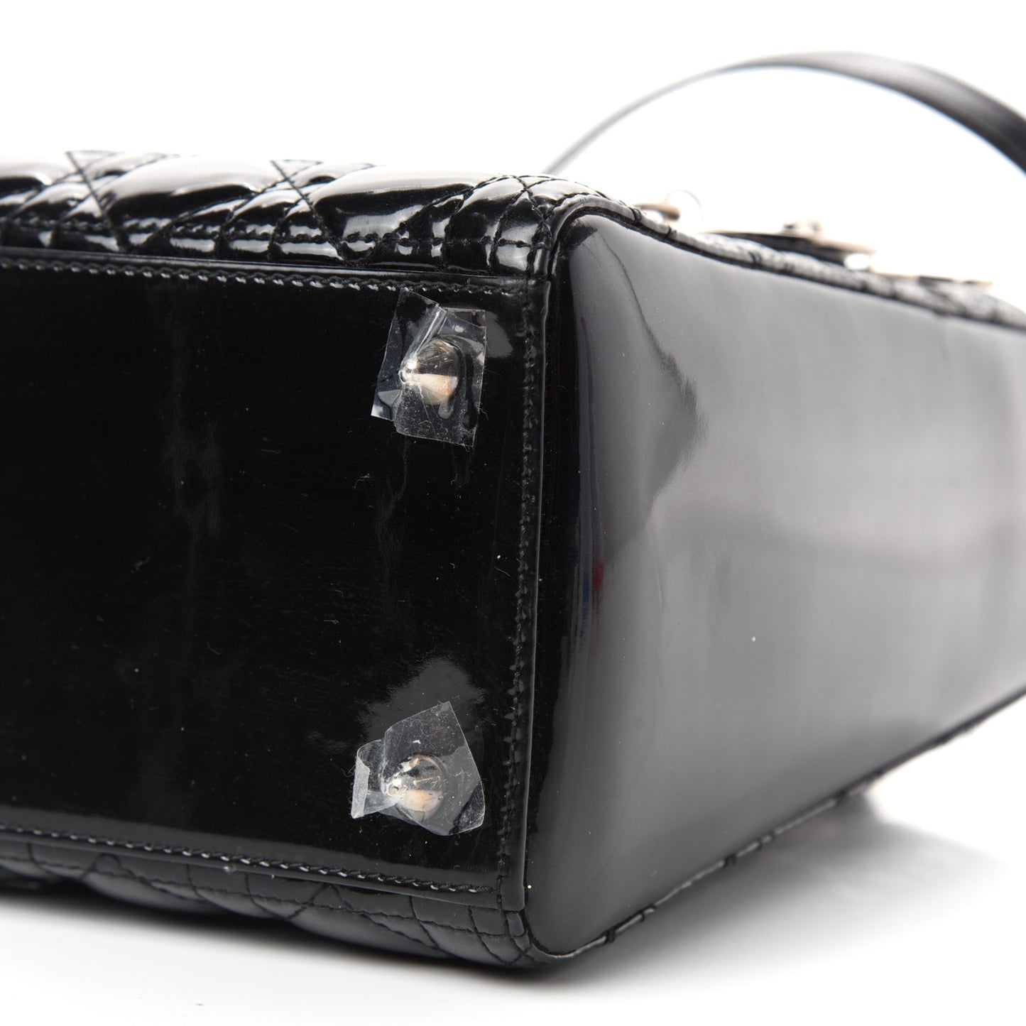 Patent Cannage Medium Lady Dior Black