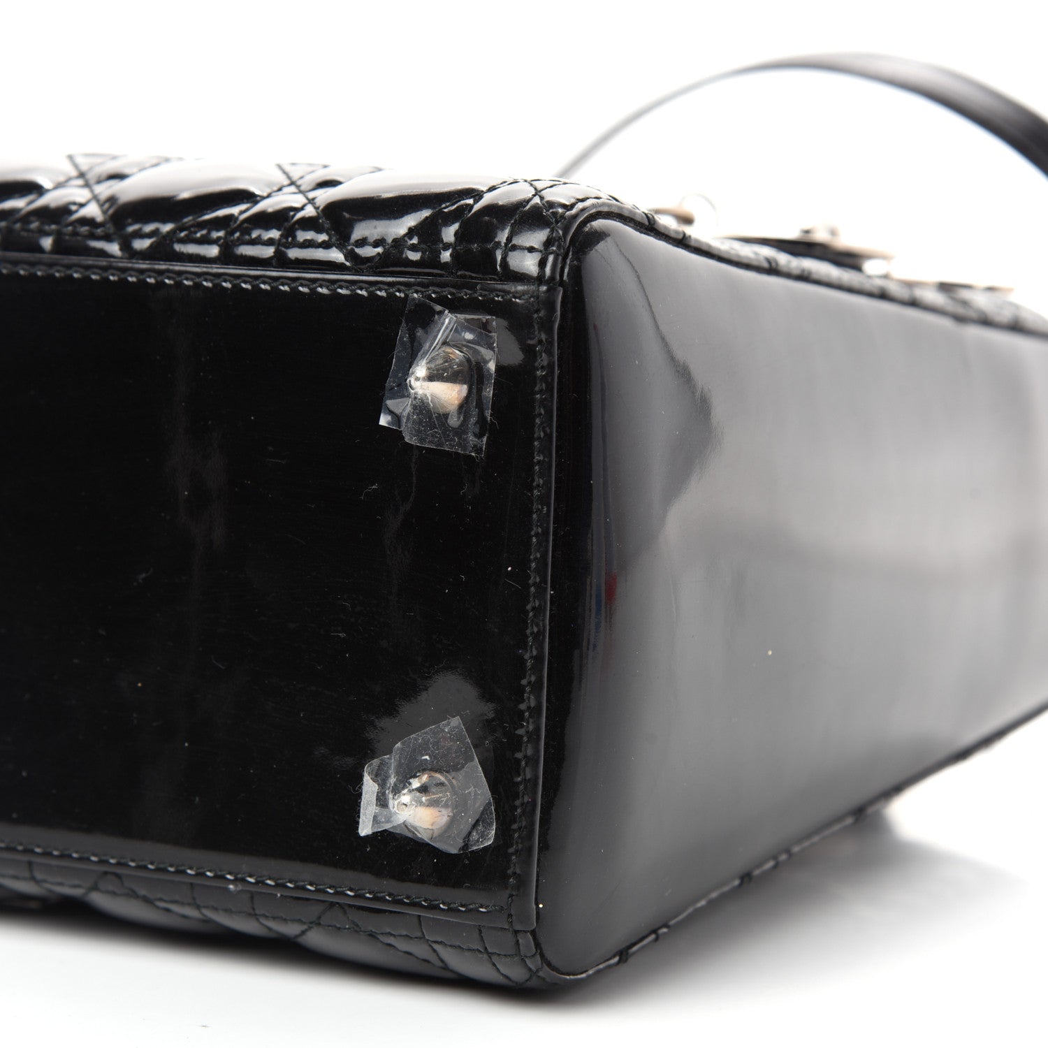 Christian Dior Patent Cannage Medium Lady Dior Black 10 of 11