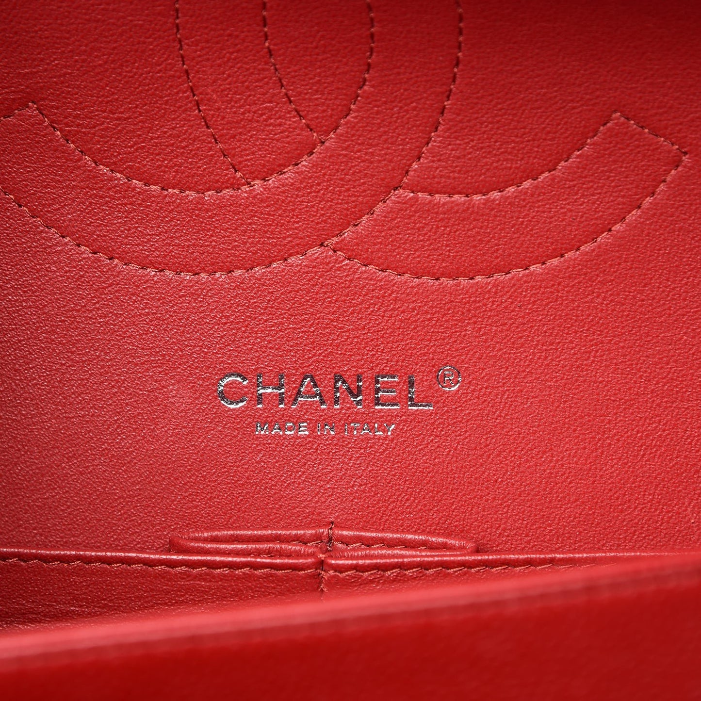 Caviar Quilted Jumbo Double Flap Red