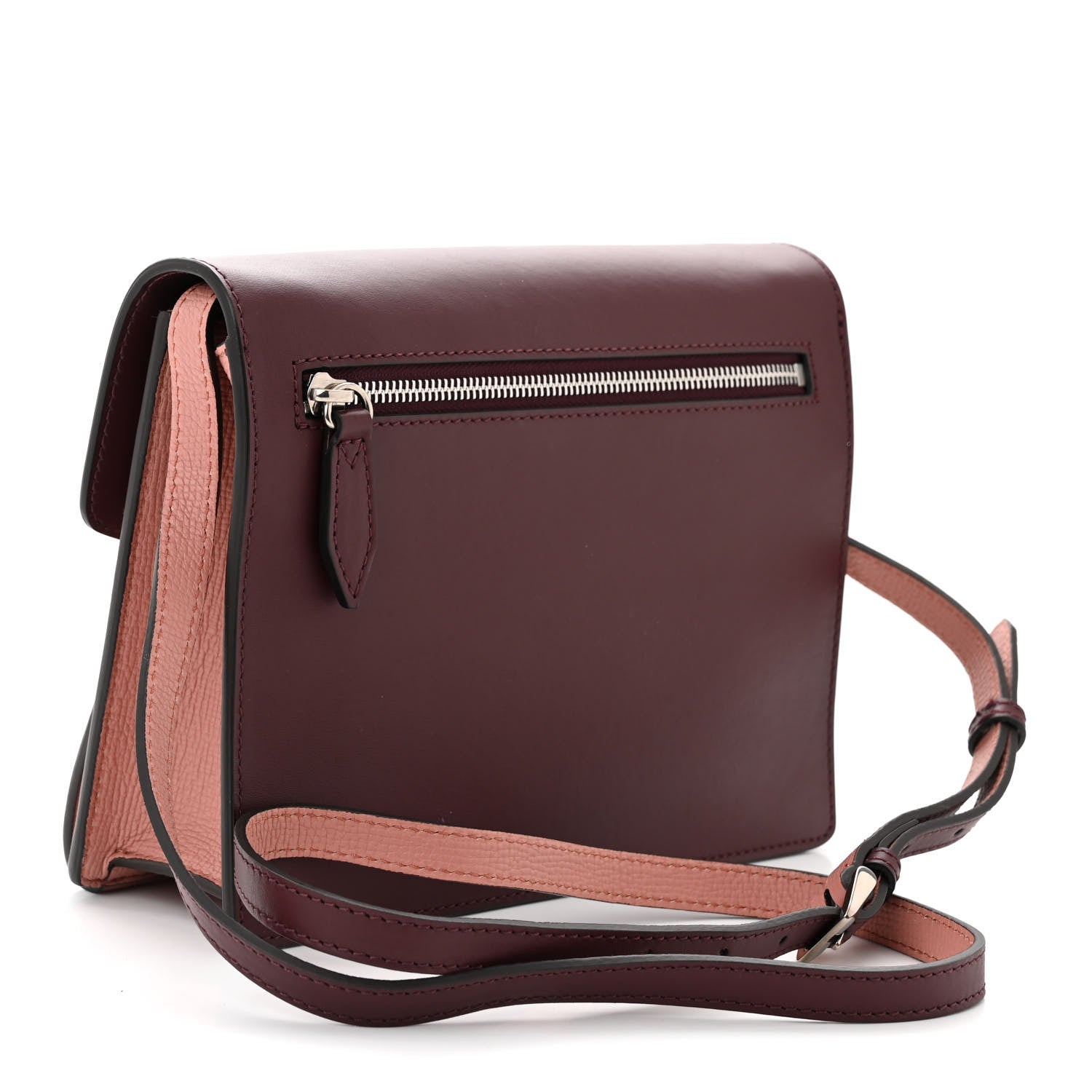 Burberry Derby Calfskin Bi-Color Small Macken Crossbody Bag Dusty Rose 3 of 11