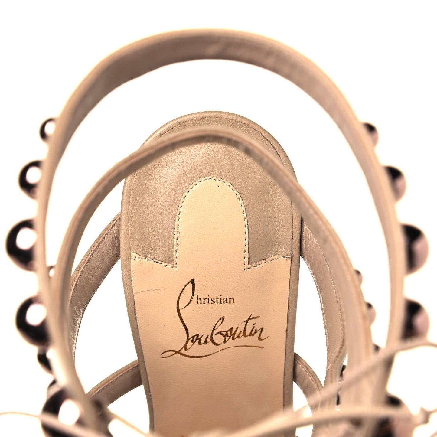 Kid Amazoubille 120 Studded Gladiator Sandals 38 Nude Rose Gold