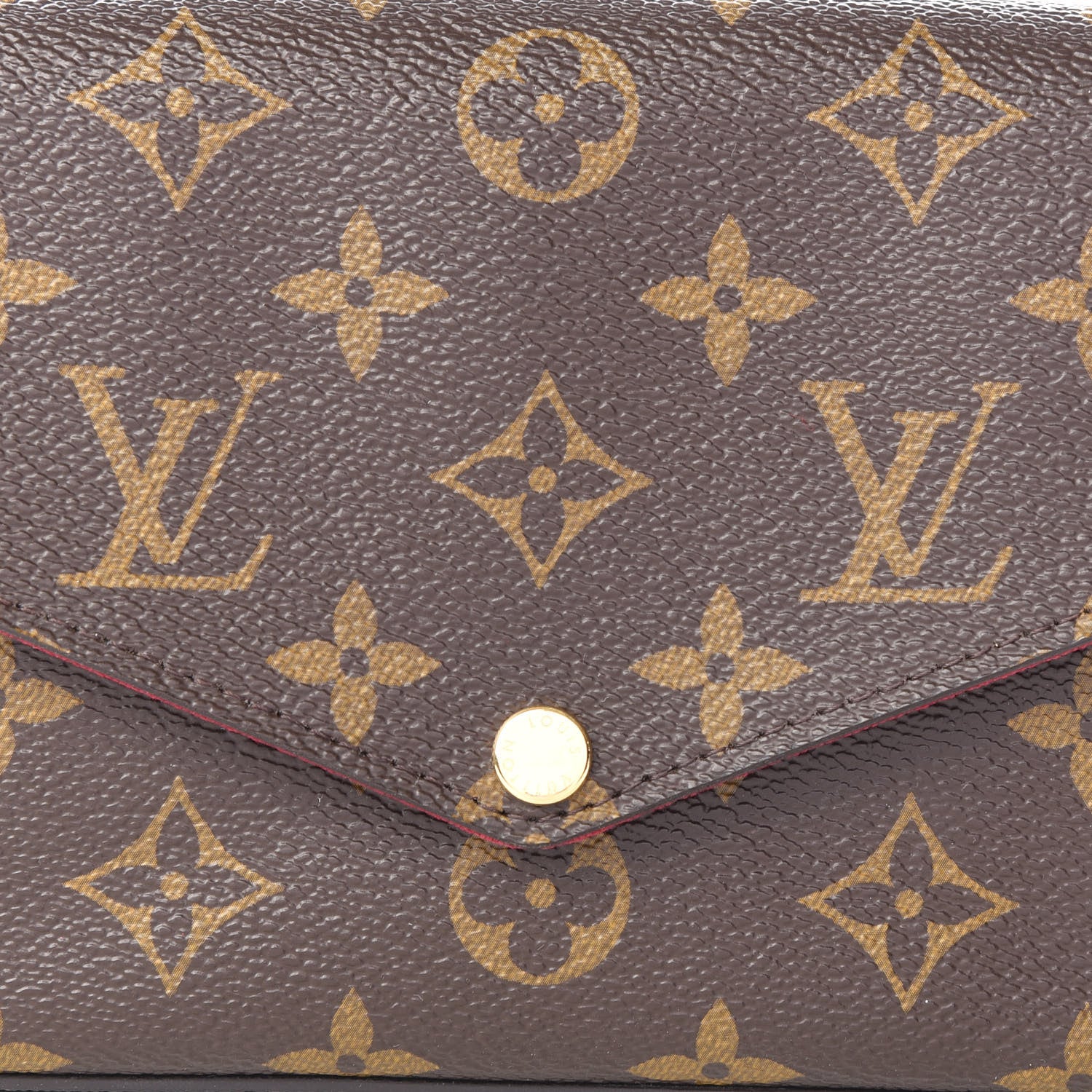 Louis Vuitton Monogram Pochette Felicie Chain Wallet Fuchsia 9 of 10