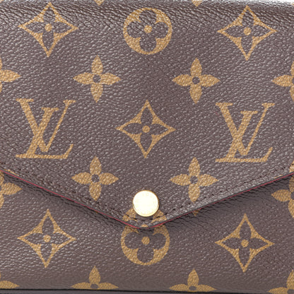 Louis Vuitton Monogram Pochette Felicie Chain Wallet Fuchsia 9 of 10