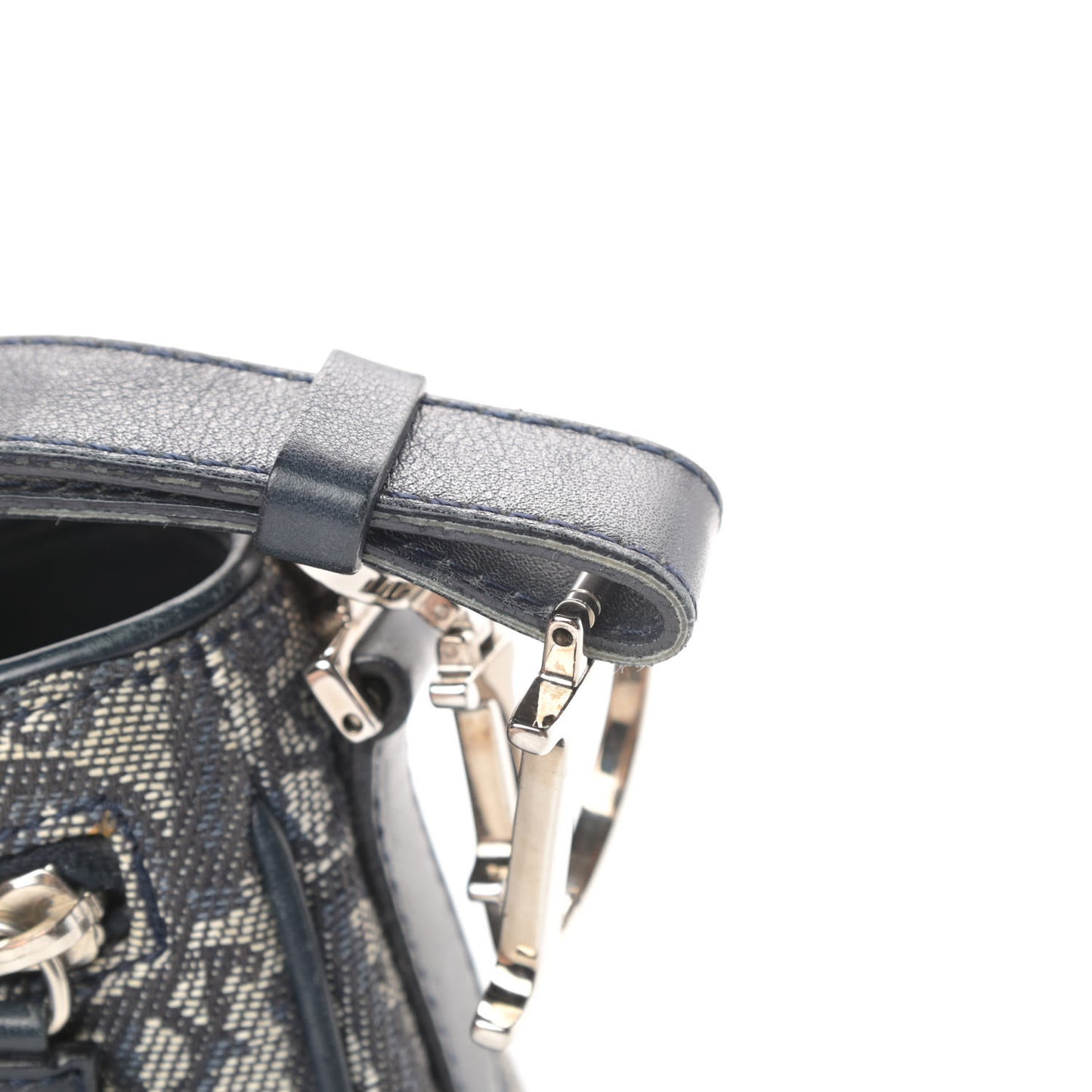Monogram Charm Shoulder Bag Navy