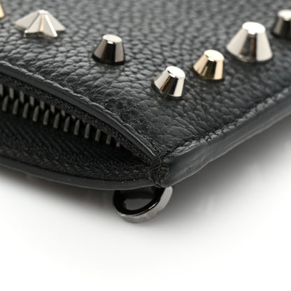 Christian Louboutin Calfskin Empire Trashmix Spike Loubiclutch Clutch Black 11 of 13