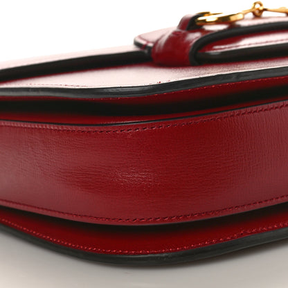 Gucci Azalea Calfskin Horsebit 1955 Shoulder Bag New Cherry Red 9 of 13