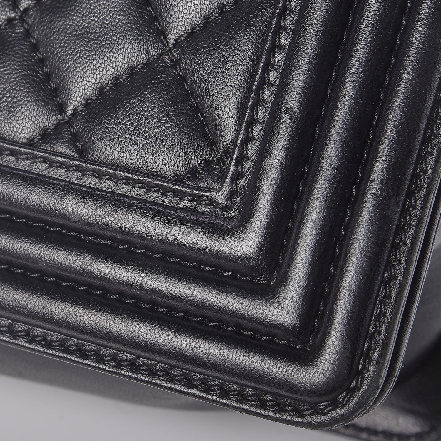 Chanel Lambskin Quilted New Medium Boy Flap Black 9 of 9
