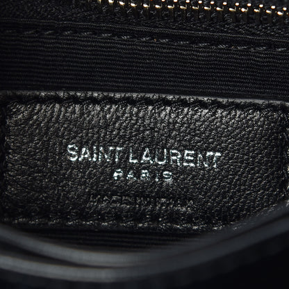 Saint Laurent Calfskin Y Quilted Monogram Toy Loulou Crossbody Bag Black 8 of 10