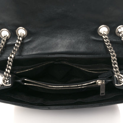 Saint Laurent Calfskin Y Quilted Monogram Medium Loulou Chain Satchel Black 5 of 9