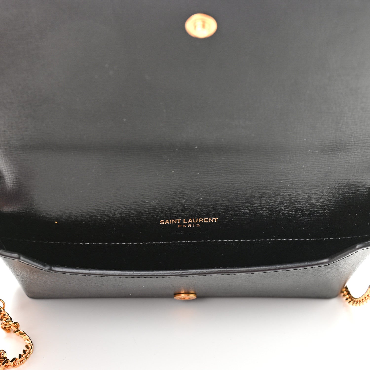 Saint Laurent Smooth Calfskin Monogram Phone Holder Crossbody Black 5 of 10