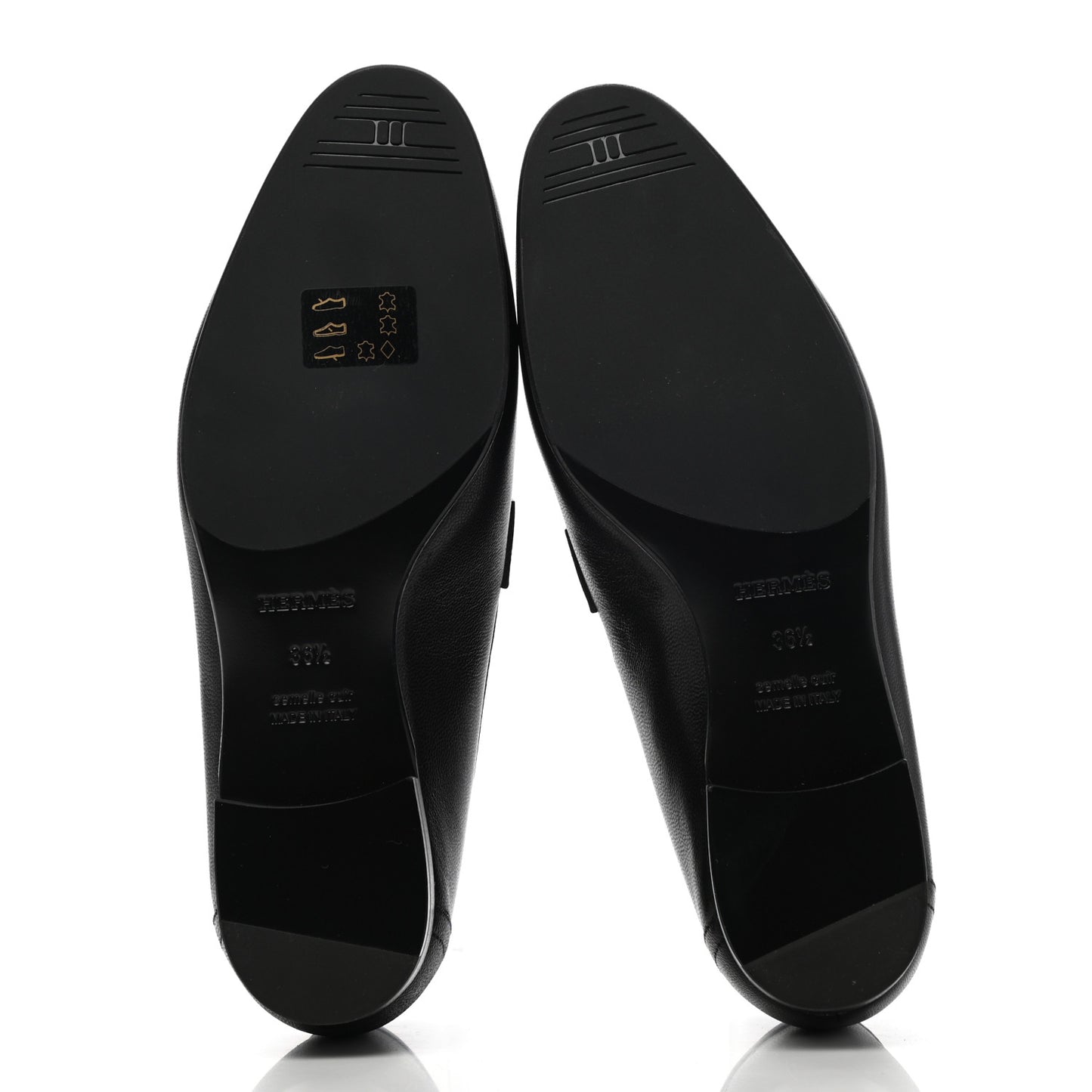 Goatskin Womens Paris Loafers 36.5 Black