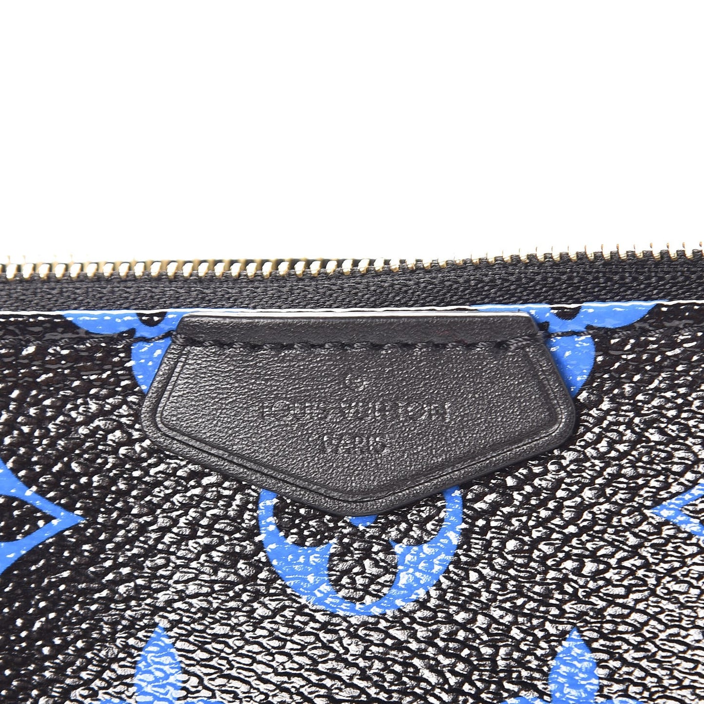Colored Monogram Mini Pochette Accessories Blue Black