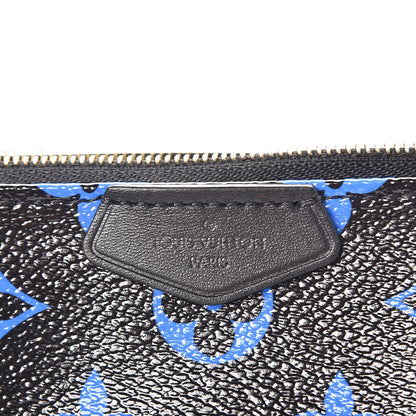 Louis Vuitton Colored Monogram Mini Pochette Accessories Blue Black 7 of 8