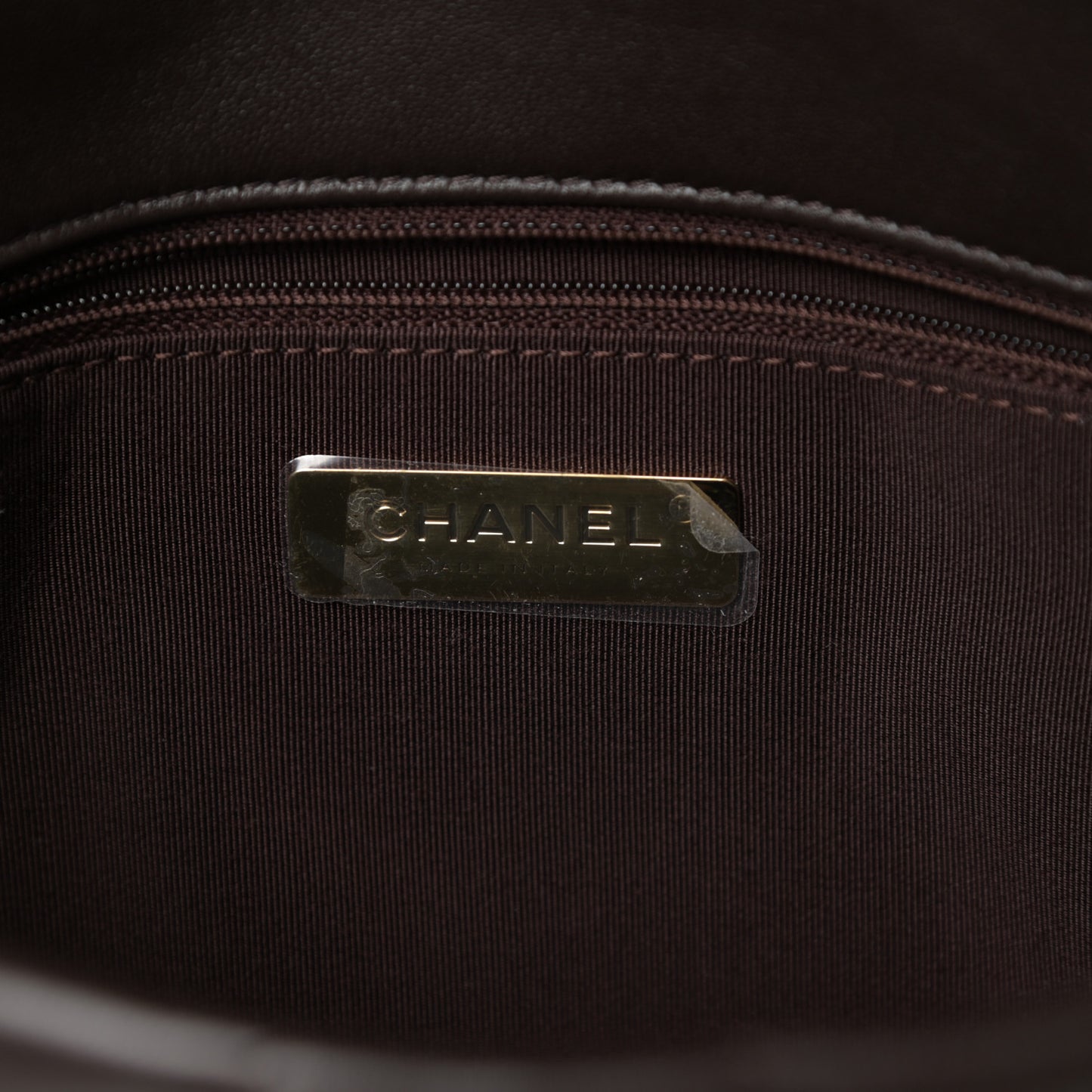 Lambskin Quilted Medium Chanel 19 Flap Dark Brown