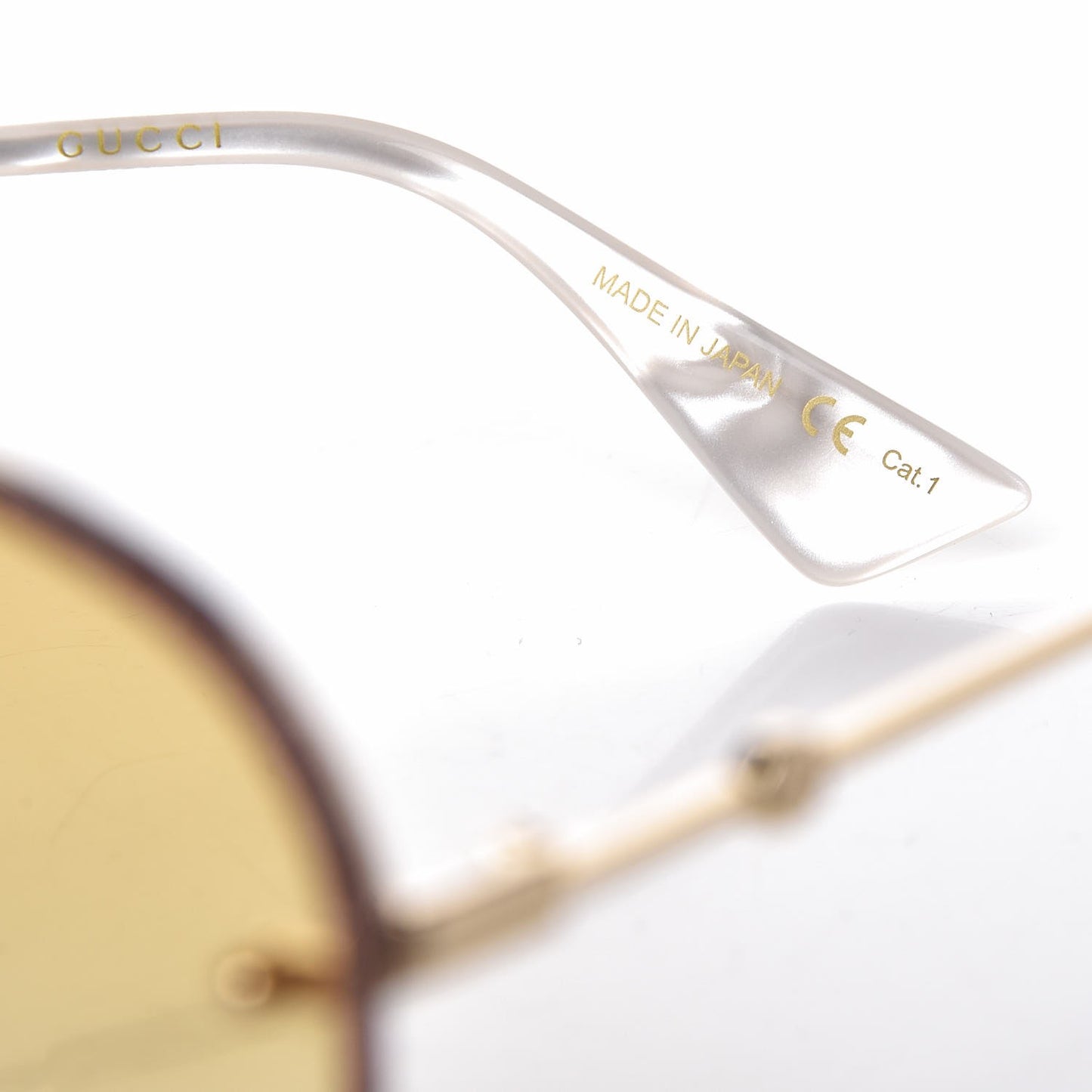 Aviator Glitter Sunglasses GG0227S Gold