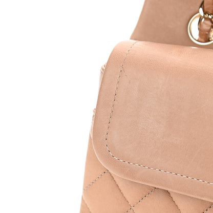 Chanel Lambskin Quilted Medium Double Flap Beige 4 of 5