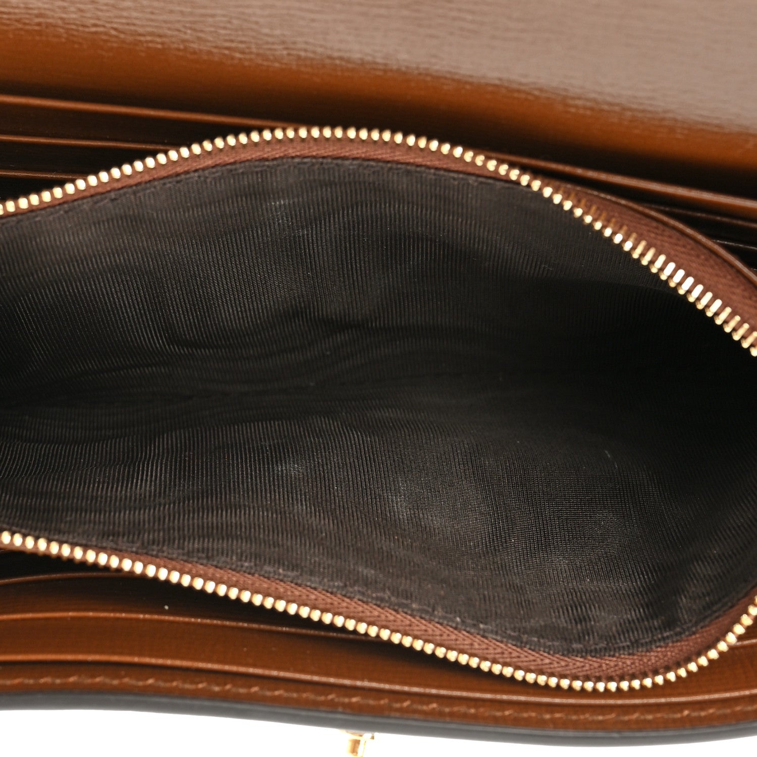 Gucci GG Supreme Monogram Azalea Calfskin Web Jackie 1961 Chain Wallet Beige Ebony Brown Sugar 8 of 13