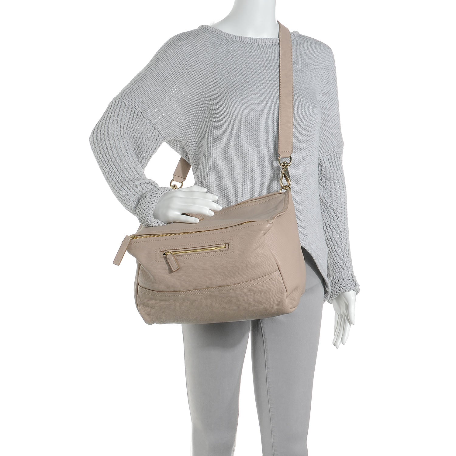 Givenchy Pebbled Calfskin Medium Pandora Sand 2 of 8