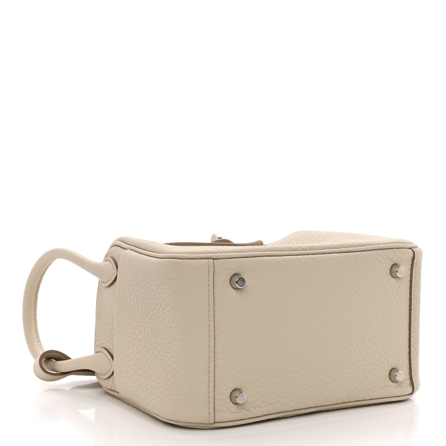 Hermes Taurillon Clemence Mini Lindy 20 Beton 4 of 12