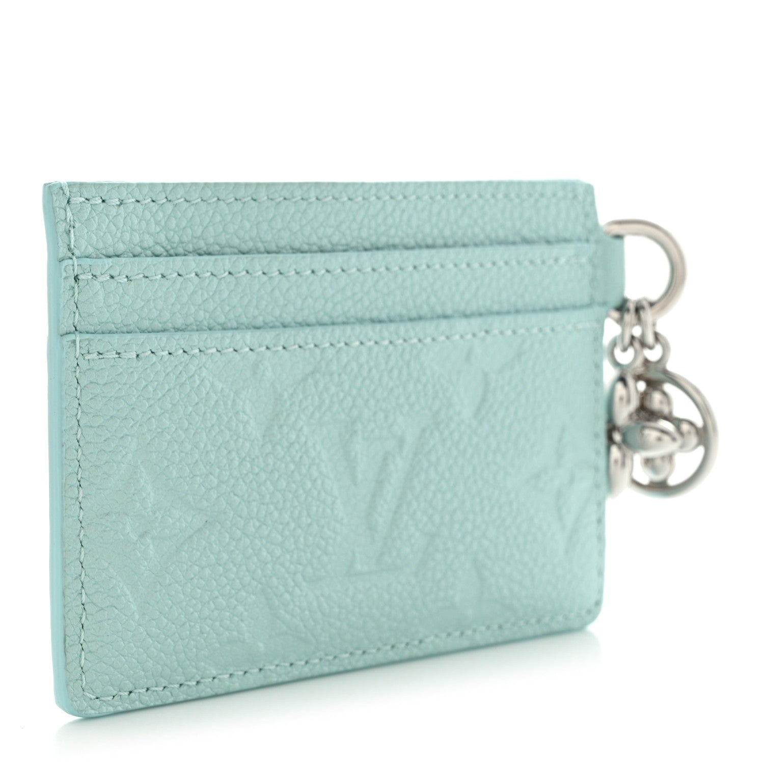 Louis Vuitton Empreinte Monogram LV Charms Card Holder Pearly Lagoon Turquoise 3 of 8