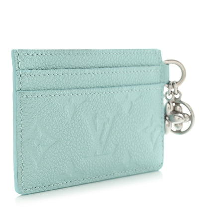 Louis Vuitton Empreinte Monogram LV Charms Card Holder Pearly Lagoon Turquoise 3 of 8