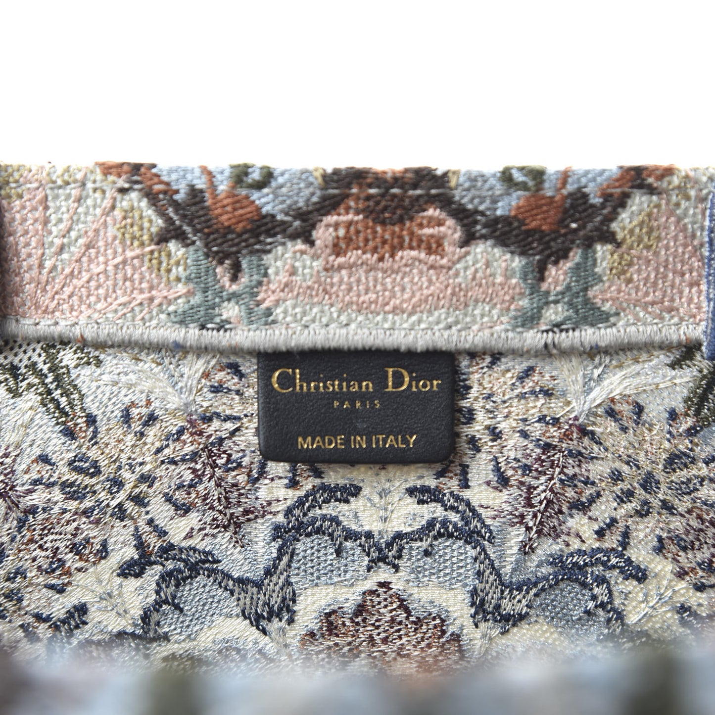 Canvas Embroidered KaleiDioroscopic Book Tote Multicolor