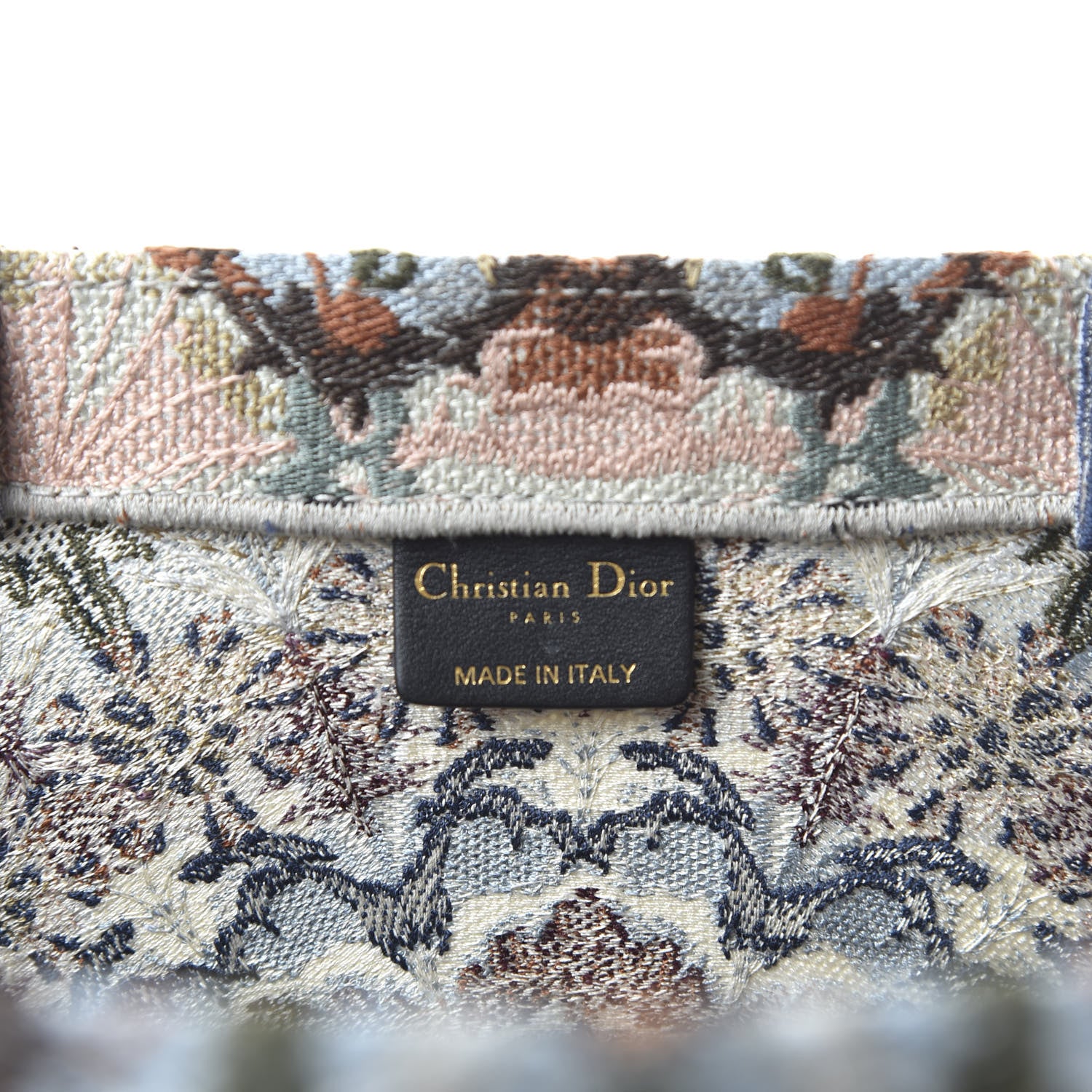 Christian Dior Canvas Embroidered KaleiDioroscopic Book Tote Multicolor 8 of 10