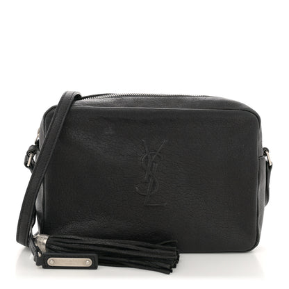 Saint Laurent Lambskin Monogram Small Lou Camera Bag Black 1 of 14