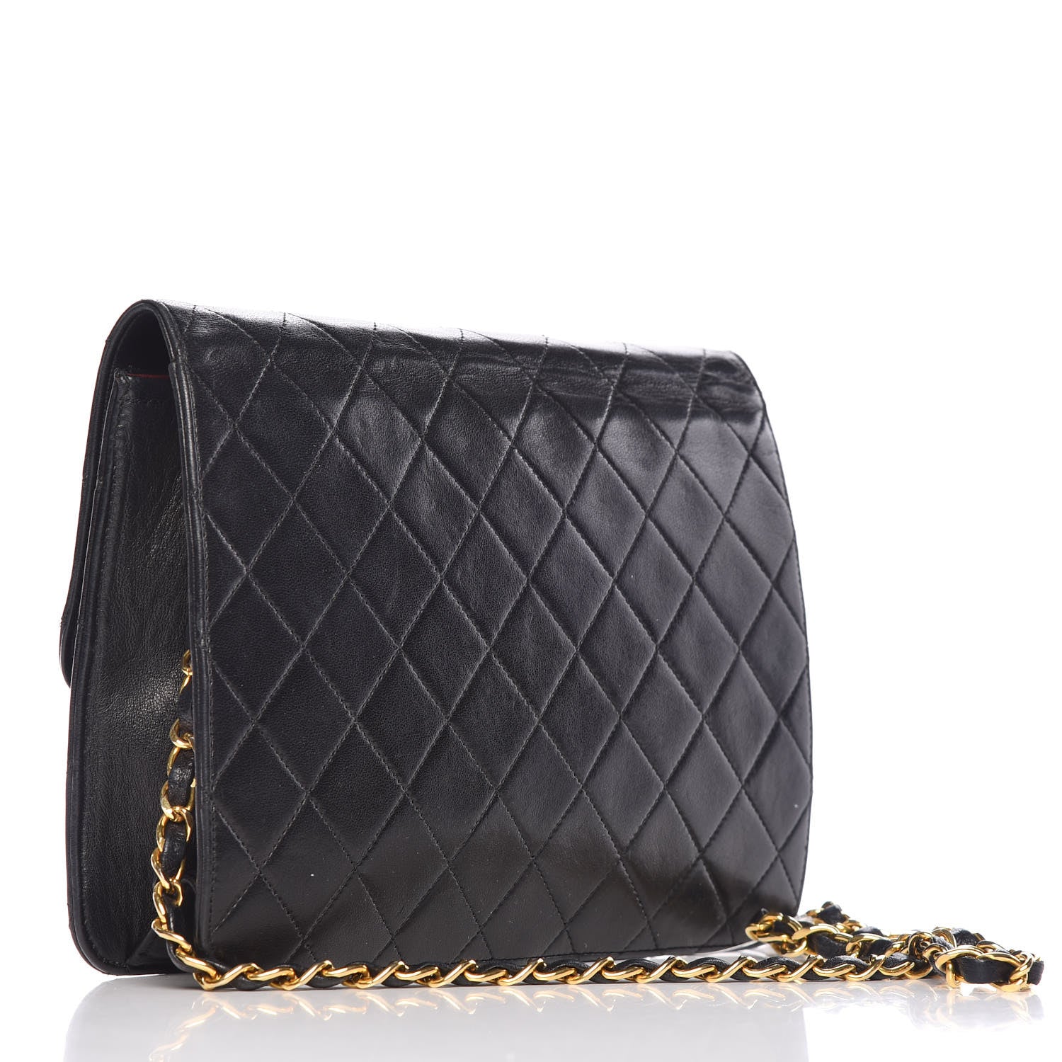 Chanel Lambskin Quilted Small Single Flap Black 3 of 10