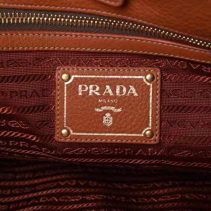 Prada Vitello Daino Shopping Tote Rame 8 of 17